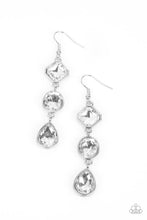 Load image into Gallery viewer, Reflective Rhinestones White Earrings