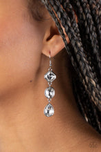 Load image into Gallery viewer, Reflective Rhinestones White Earrings