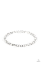 Load image into Gallery viewer, Rhinestone Spell White Coil Bracelet