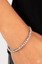 Load image into Gallery viewer, Rhinestone Spell White Coil Bracelet