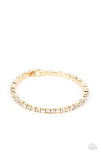 Load image into Gallery viewer, Rhinestone Spell Gold Coil Bracelet