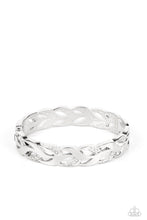 Load image into Gallery viewer, Editor-in-LEAF White Hinged Bracelet