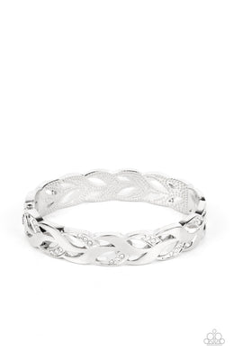 Editor-in-LEAF White Hinged Bracelet