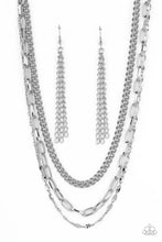 Load image into Gallery viewer, Galvanized Grit Silver Necklace