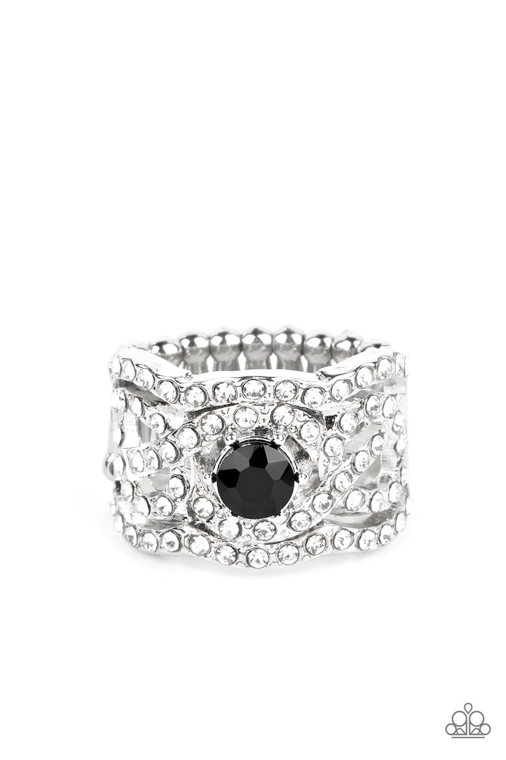 Doting on Dazzle Black Ring