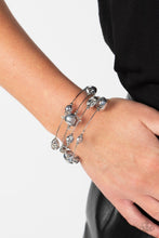 Load image into Gallery viewer, Optical Auras Silver Coil Bracelet