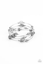 Load image into Gallery viewer, Optical Auras Silver Coil Bracelet
