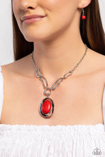 Load image into Gallery viewer, Sandstone Stroll Red Necklace