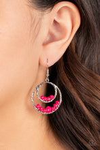 Load image into Gallery viewer, Bustling Beads Pink Earrings