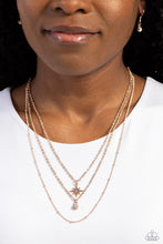 Load image into Gallery viewer, Trendy Twinkle Rose Gold Necklace