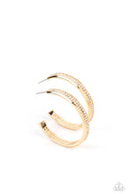 Load image into Gallery viewer, Flash Freeze Gold Hoop Earrings