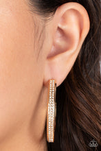 Load image into Gallery viewer, Flash Freeze Gold Hoop Earrings