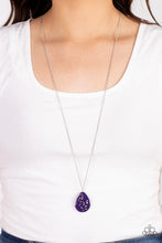 Load image into Gallery viewer, Shimmering Seafloors Purple Necklace
