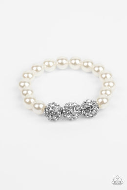 Breathtaking Ball White Bracelet
