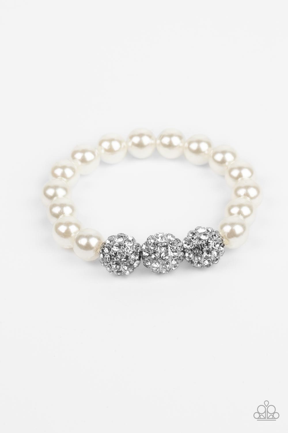 Breathtaking Ball White Bracelet