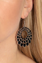 Load image into Gallery viewer, So Self-GLOW-rious Black Earrings