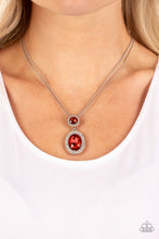 Load image into Gallery viewer, Castle Diamonds Red Necklace
