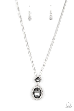 Castle Diamonds Silver Necklace