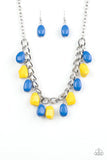 Load image into Gallery viewer, Take the Color Wheel Multi / Blue and Yellow Necklace