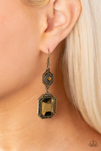 Load image into Gallery viewer, Starry-Eyed Sparkle Brass Earrings