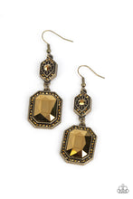 Load image into Gallery viewer, Starry-Eyed Sparkle Brass Earrings