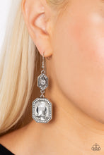 Load image into Gallery viewer, Starry-Eyed Sparkle White Earrings
