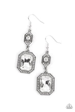 Load image into Gallery viewer, Starry-Eyed Sparkle White Earrings