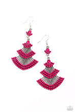 Load image into Gallery viewer, Eastern Expression Pink Earrings
