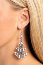Load image into Gallery viewer, Eastern Expression White Earrings