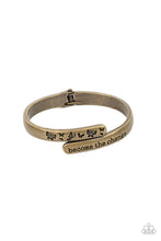 Load image into Gallery viewer, WINGS of Change Brass Hinged Bracelet