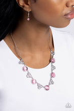 Load image into Gallery viewer, Floral Crowned Pink Necklace