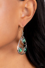 Load image into Gallery viewer, Send the BRIGHT Message Green Earrings