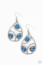 Load image into Gallery viewer, Send the BRIGHT Message Blue Earrings
