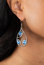 Load image into Gallery viewer, Send the BRIGHT Message Blue Earrings
