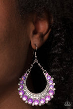 Load image into Gallery viewer, Bubbly Bling Purple Earrings