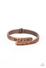 Load image into Gallery viewer, WINGS of Change Copper Hinged Bracelet