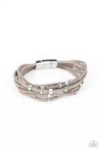 Load image into Gallery viewer, Clustered Constellations Silver Magnetic Bracelet