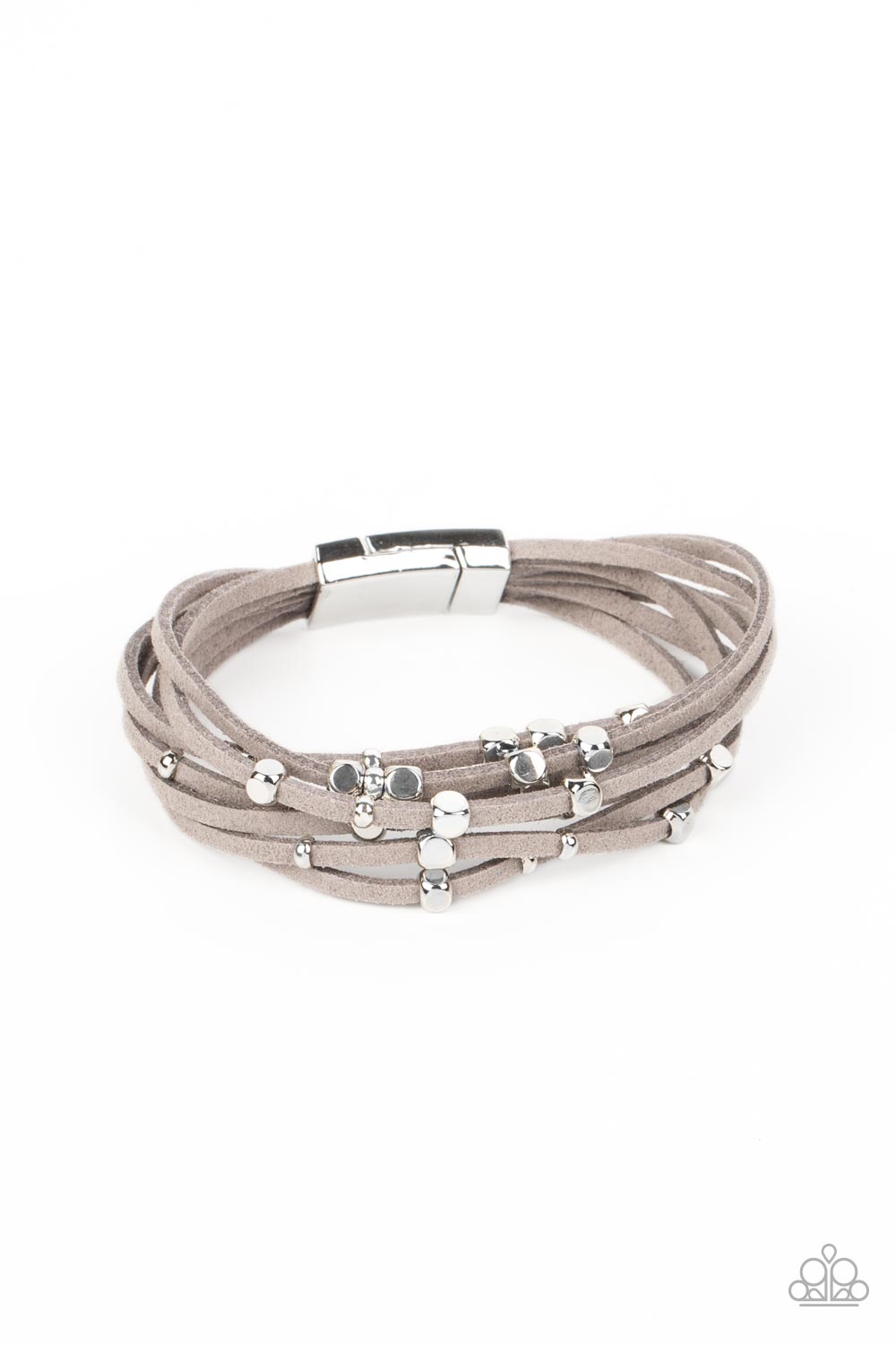 Clustered Constellations Silver Magnetic Bracelet