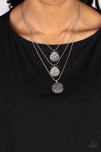 Load image into Gallery viewer, Dizzying Discs Silver Necklace