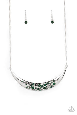 Bejeweled Baroness Green Necklace