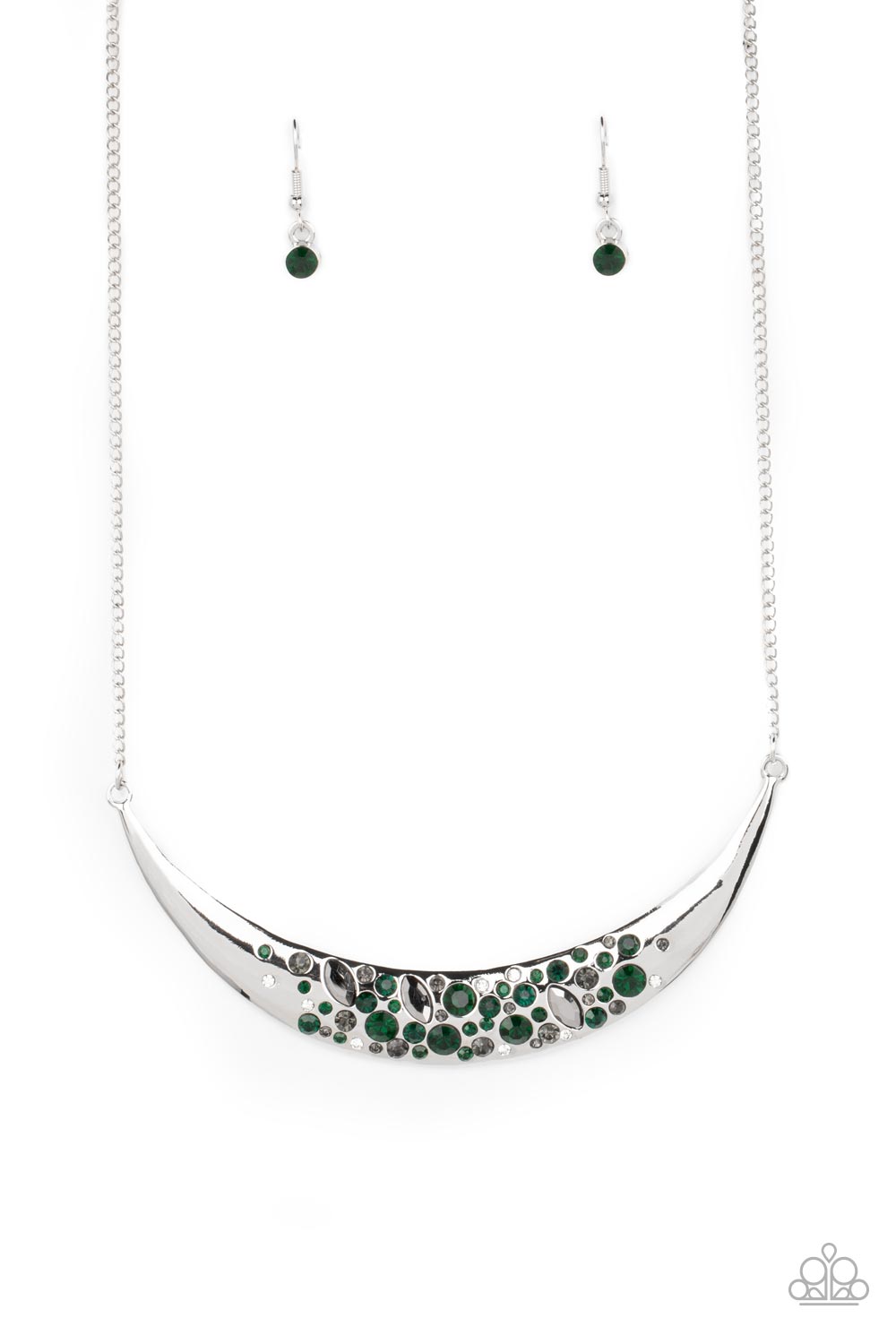 Bejeweled Baroness Green Necklace