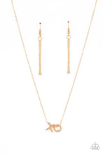 Load image into Gallery viewer, Hugs and Kisses Gold Necklace