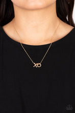 Load image into Gallery viewer, Hugs and Kisses Gold Necklace