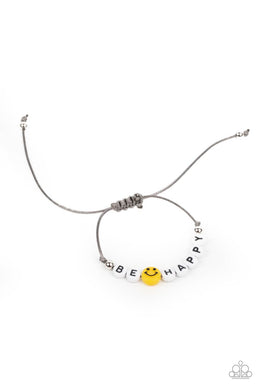I Love Your Smile Silver Pull Cord Bracelet