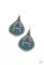 Load image into Gallery viewer, Botanical Beauty Blue Earrings