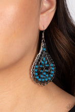 Load image into Gallery viewer, Botanical Beauty Blue Earrings