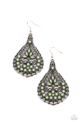 Botanical Beauty Green Earrings