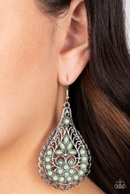 Load image into Gallery viewer, Botanical Beauty Green Earrings