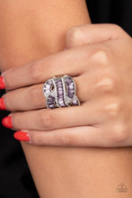 Load image into Gallery viewer, Six-Figure Flex Purple Ring