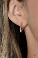 Load image into Gallery viewer, Haute Hexagons Gold Mini Hoops